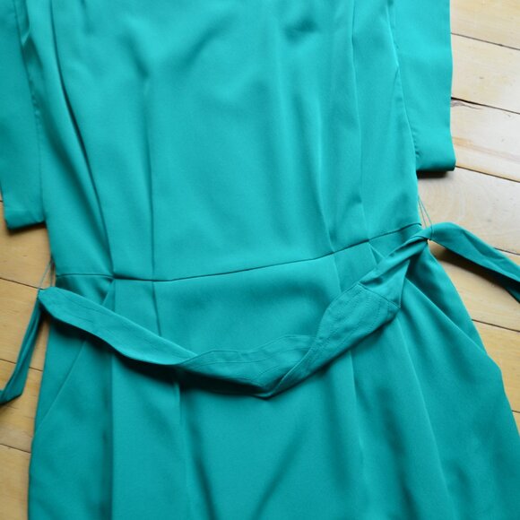 ELIZA J Drape Sleeve Sash Belt Dress Size 6 - Picture 3 of 12